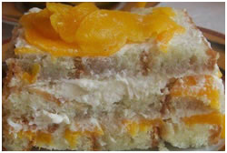 Персиковый торт. Рецепт