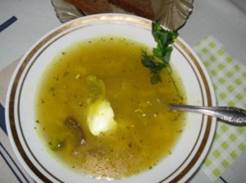 Грибной суп с брокколи