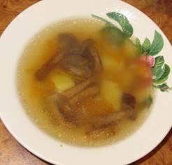 Суп с грибами опятами. Рецепт