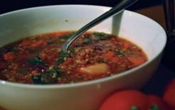 Постный гречневый суп. Рецепт