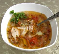 Куриный суп с гречкой. Рецепт