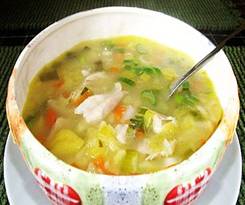 Куриный суп. Рецепт с овощами
