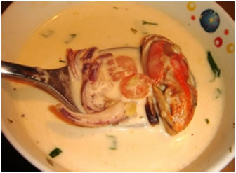 Молочный суп с морепродуктами рецепт