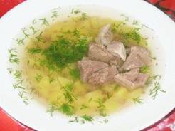 Мясной диетический суп