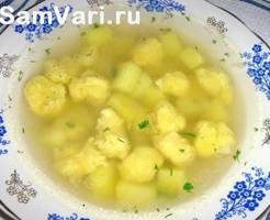 Рецепт супа с галушками клецками