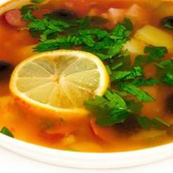 Солянка мясная суп. Рецепт