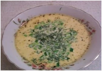 Сливочно сырный суп с креветками