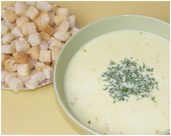 Суп сырный из Виолы