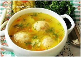 Суп с сырными шариками рецепт