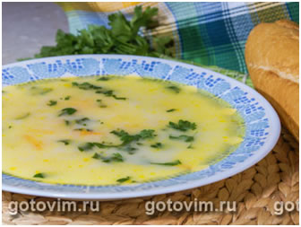 Сырный суп с кабачками рецепт